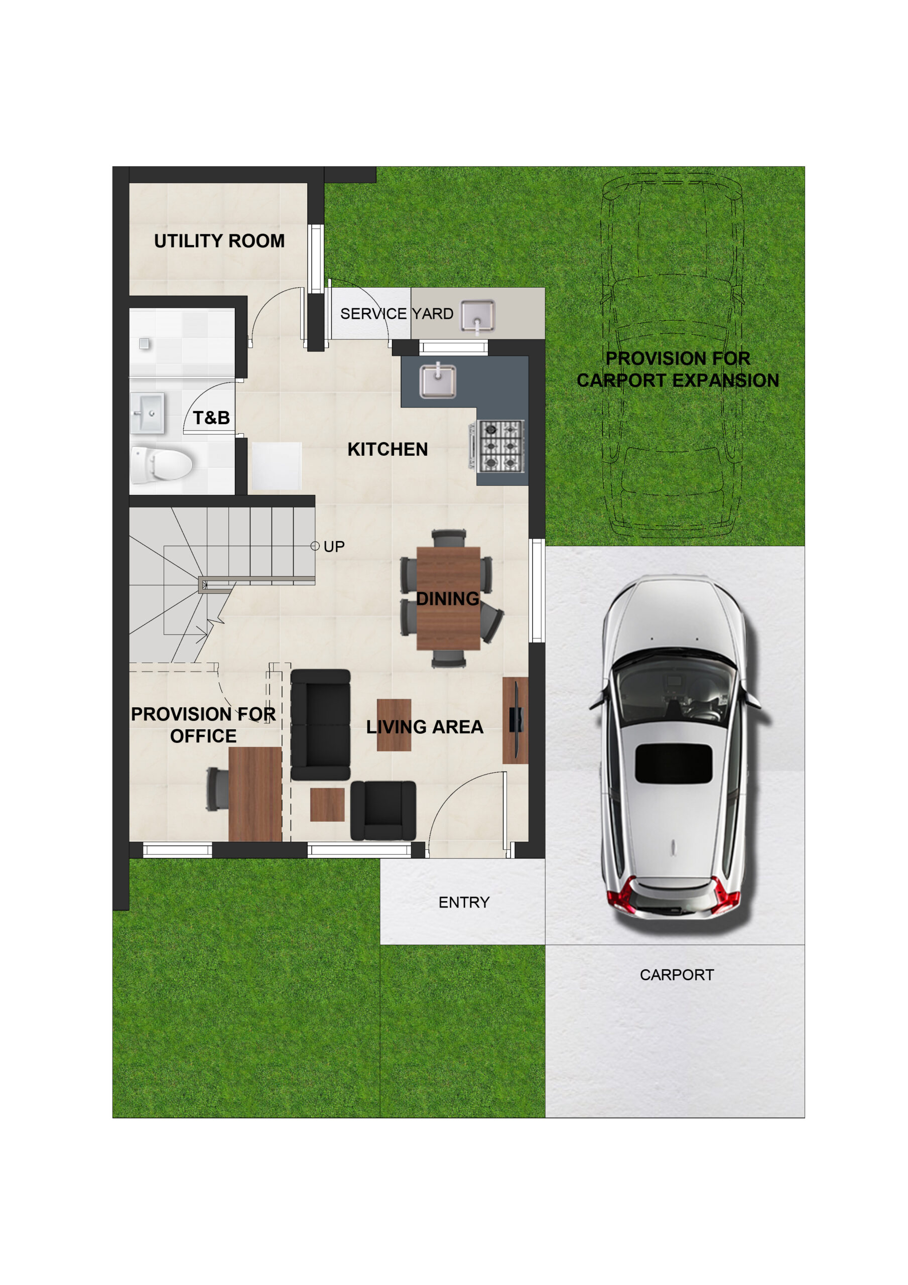 Single Attached Home For Sale in Lapu Lapu City, Cebu Second Floor Plan